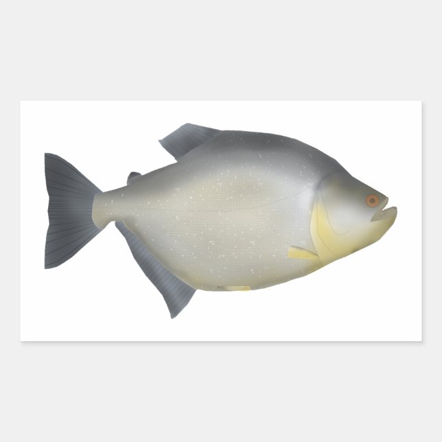 Speckled Piranha Rectangular Sticker (Front)