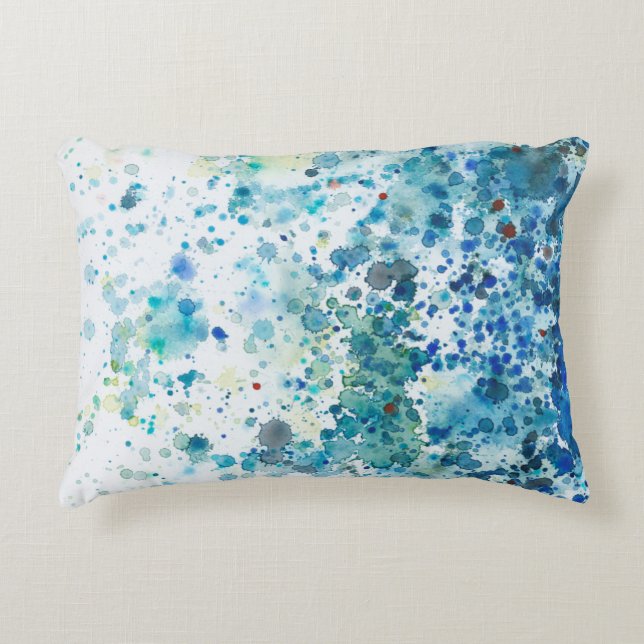 Speckled Sea I Decorative Cushion (Front)