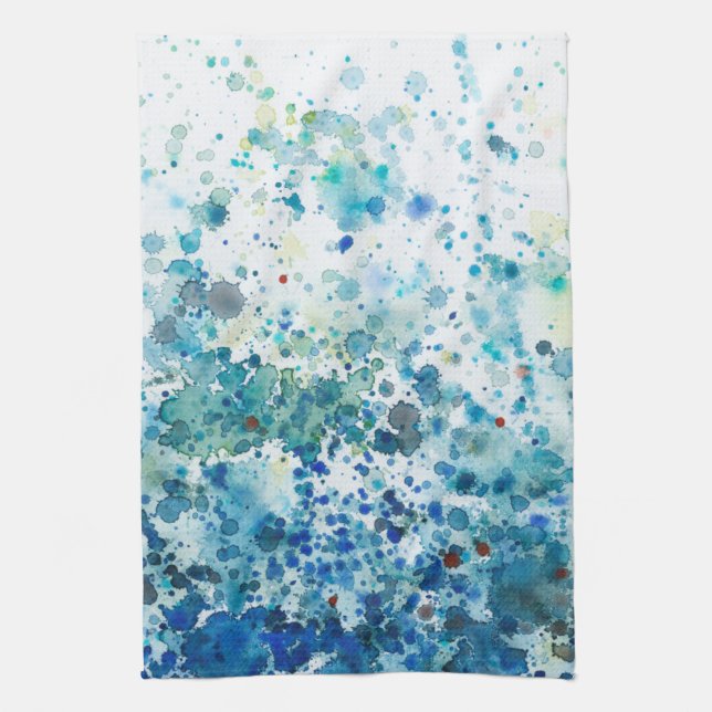 Speckled Sea I Tea Towel (Vertical)