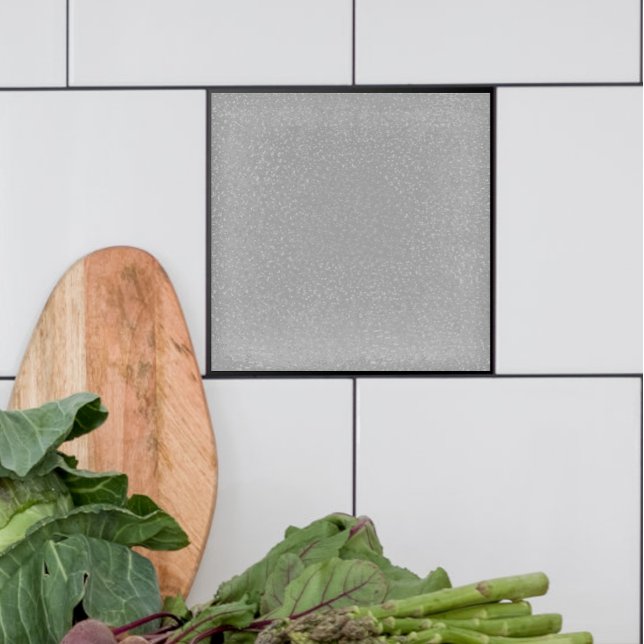 Speckled Smoke Grey Ceramic tile (Speckled gray field tile for fireplace kitchen or bath.)
