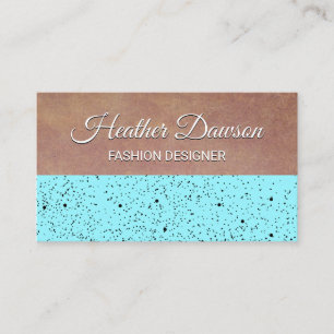 Speckled Texture Colour Block Business Card