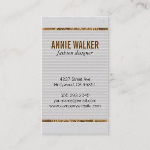 Speckled Texture Gold Business Card