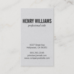 Speckled Texture (vertical) Business Card