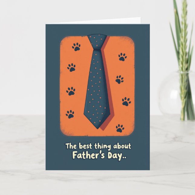 Speckled Tie Fathers Day Card (Front)