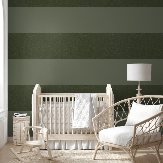 Speckled Top & Bottom Moss Green Wallpaper Custom (Kids)