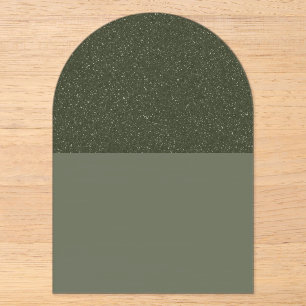 Speckled-Top Moss Arch Acrylic Invite – Customise Invitations
