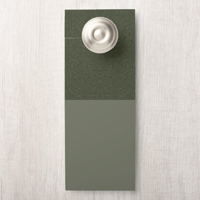 Speckled Top Moss Door Hanger – Customisable (On Knob)