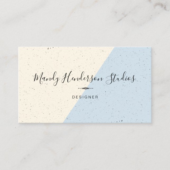 Speckled Two Tone Business Card (Front)