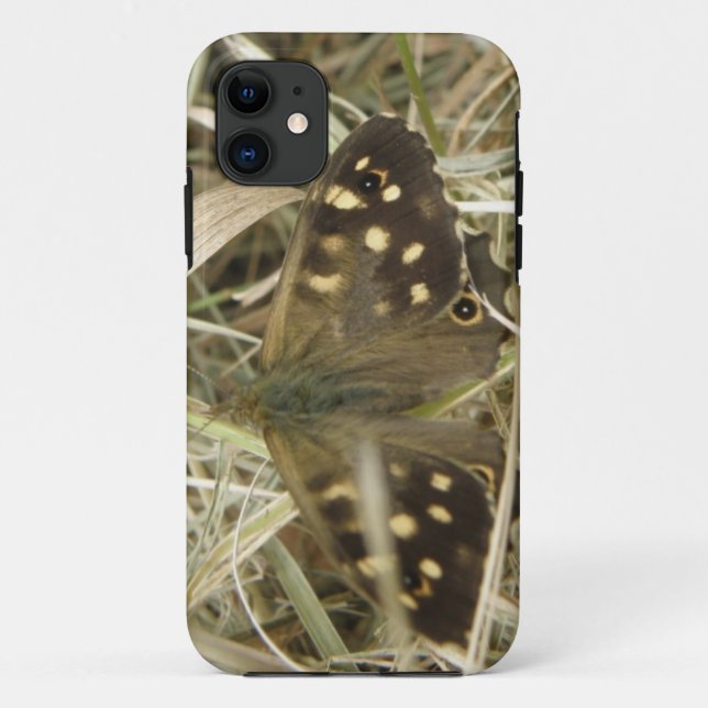 Speckled Wood Butterfly iPhone Case (Back)