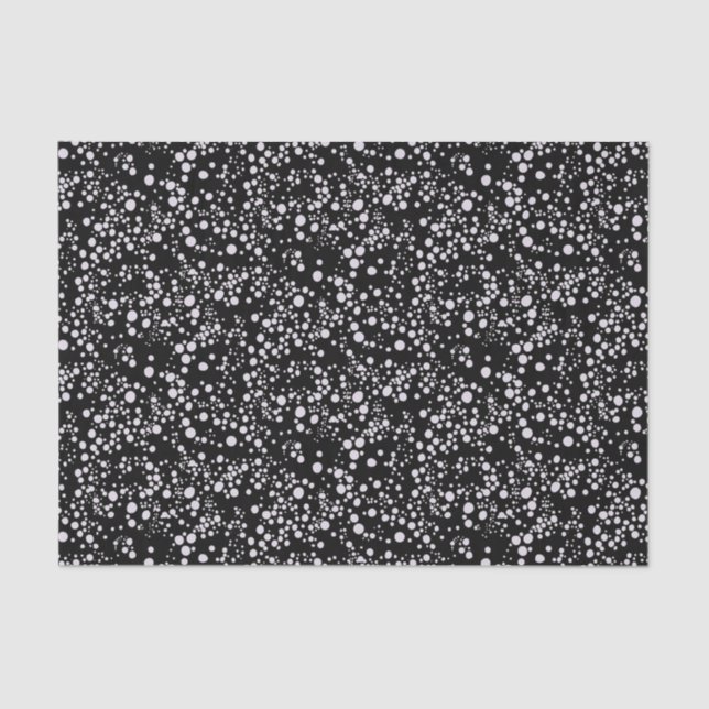 Speckles on Black Tissue Paper (Front)