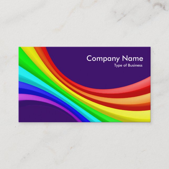 Specrum Curve 3d - Deep Purple 330066 Business Card (Front)