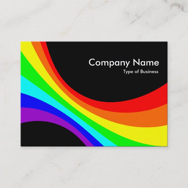 Specrum Curve - Black Business Card (Front)