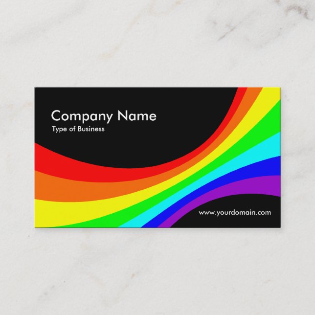 Specrum Curve II - Black Business Card (Front)