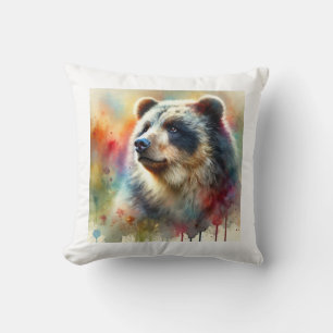 Spectacled Bear 060924AREF142 - Watercolor Cushion