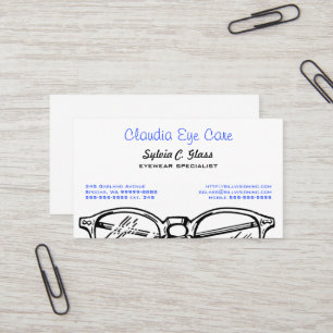 Spectacles Eyewear Optical Vision Business Card