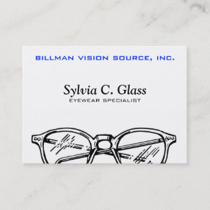 Spectacles Eyewear Optical Vision Business Card