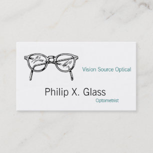 Spectacles Eyewear Optical Vision Business Card