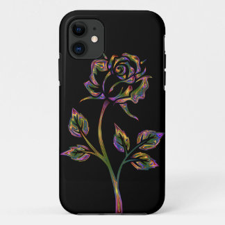 Spectacular coloured rose Case-Mate iPhone case