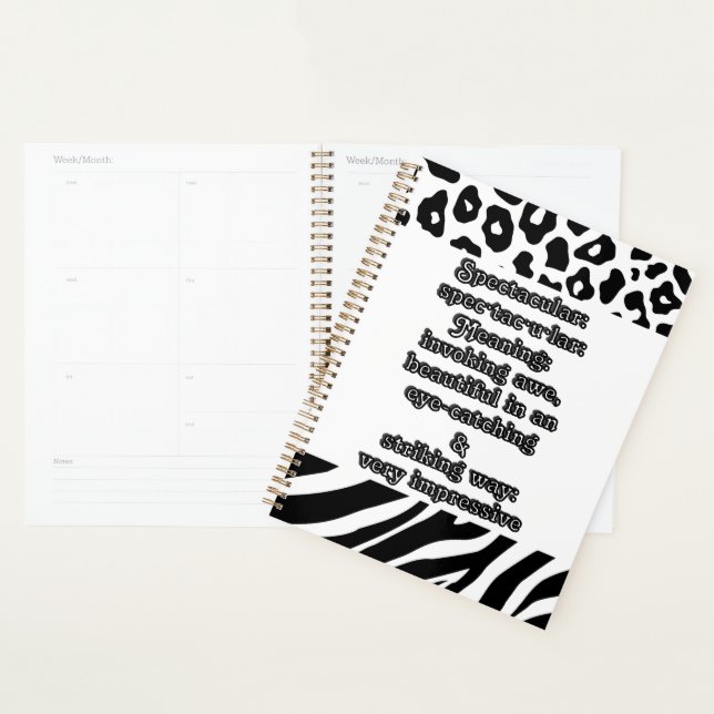 Spectacular: Defintion spec·tac·u·lar Planner (Display)