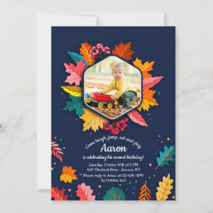 Spectacular Fall Photo Invitation