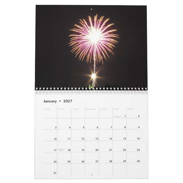 Spectacular Fireworks 2010 Calendar (Jan 2027)