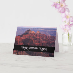 Spectacular Grand Canyon Nature Birthday Wish Card