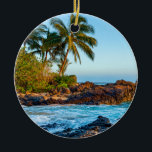 Spectacular Maui 2 sided ornament<br><div class="desc">Pa'ako Beach is a small hidden beach called secret beach on the south side of Maui. A beautiful beach that is a common location for weddings.</div>