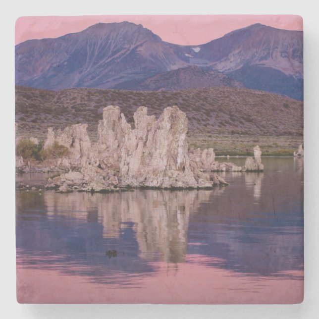 Spectacular Mono Lake In The Shadow Stone Coaster (Front)