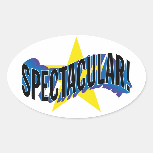 SPECTACULAR! OVAL STICKER (Front)