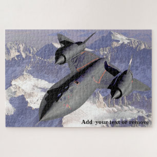Spectacular photo of Blackbird supersonic fighter, Jigsaw Puzzle
