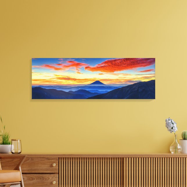 Spectacular Photo of Mount Fuji on Honshu Island Canvas Print (Insitu(LivingRoom))