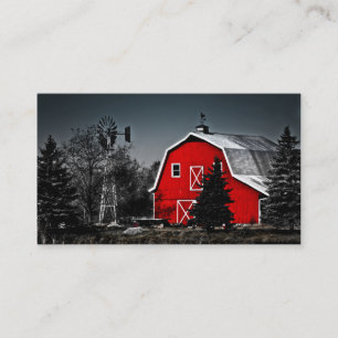 Spectacular Red Barn Business Card