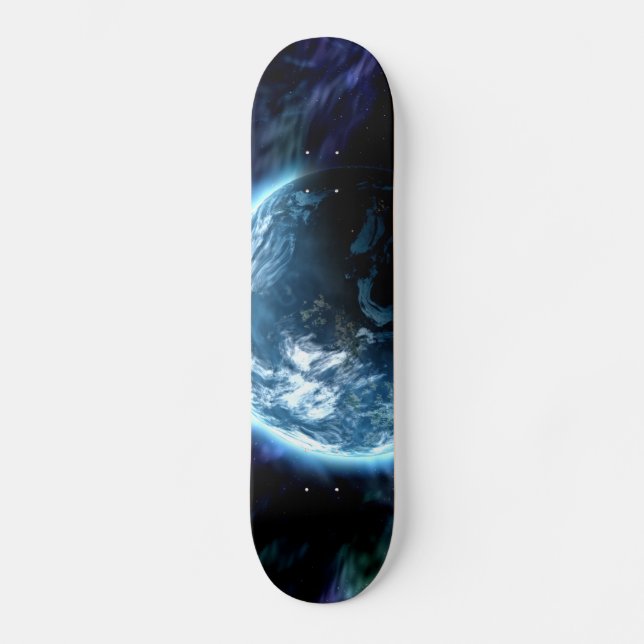 Spectacular Space Starry Aurora Nebula Skateboard (Front)