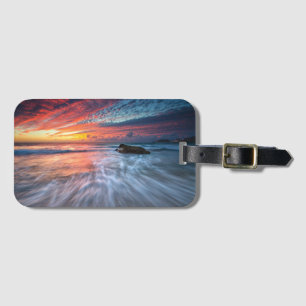 Spectacular Sunset Stone Beach, El Luggage Tag