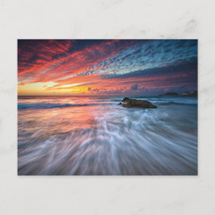 Spectacular Sunset Stone Beach, El Postcard