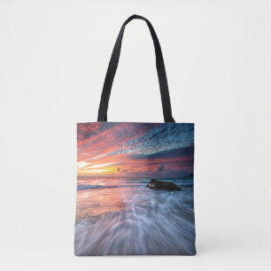 Spectacular Sunset Stone Beach, El Tote Bag