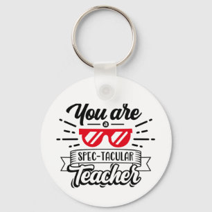 Spectacular Teacher Funny Pun Keychains
