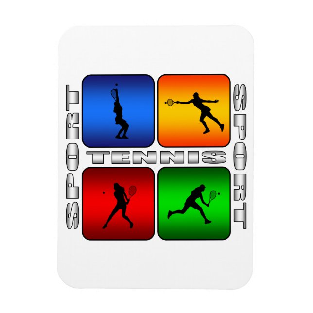 Spectacular Tennis (Female) Magnet (Vertical)