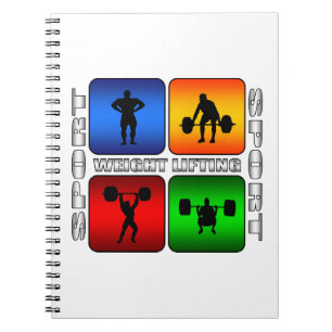 Spectacular Weight Lifting Spiral Notebook