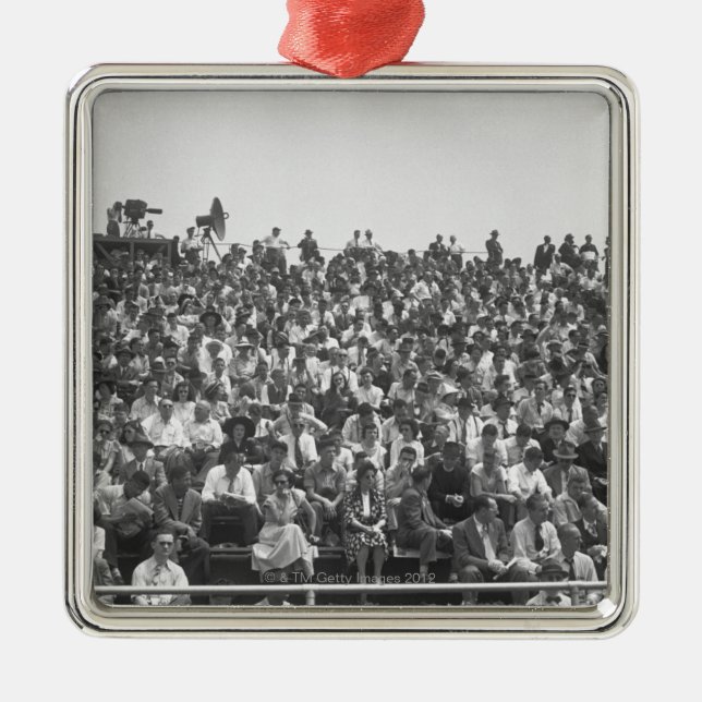 Spectators Metal Tree Decoration (Front)