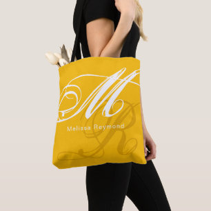 Spectra Yellow all-over Monogram Tote Bag