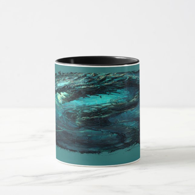Spectral Coil Cyberpunk Serpent Dark Mug (Center)