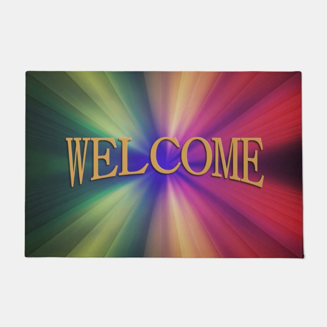 Spectral Flash Welcome Doormat (Front)
