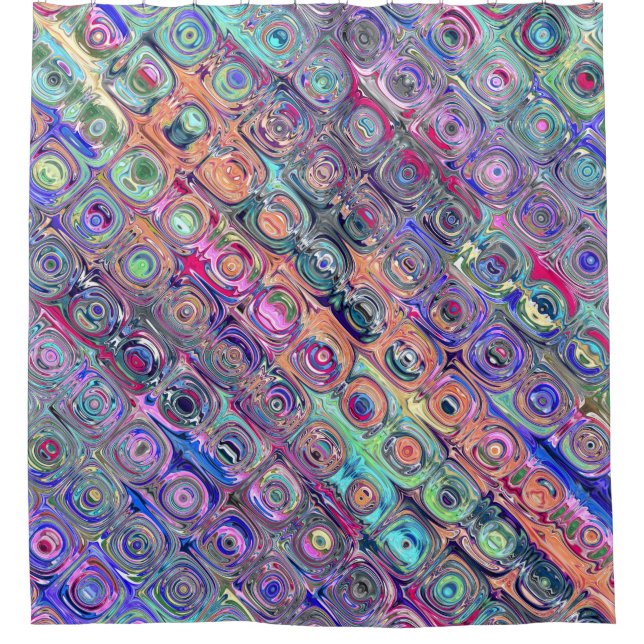 Spectral Glass Beads Shower Curtain (Front)