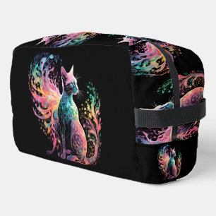 Spectral Holographical Cat: A Prism of Elegance Dopp Kit