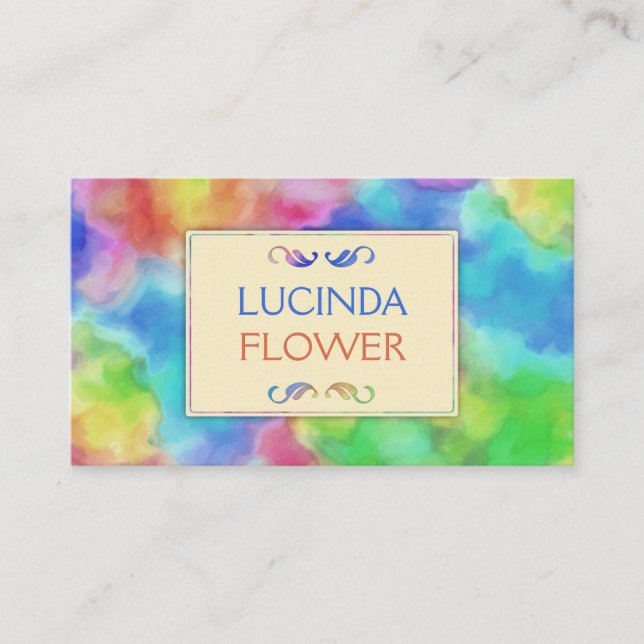 Spectral Pastel Business Card (Front)