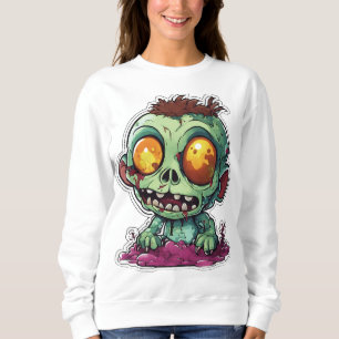 "Spectral Splash: A Fantastical, Liquid Halloween  Sweatshirt