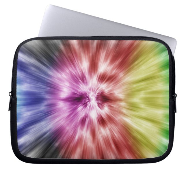 Spectral Tie Dye Laptop Sleeve (Front)
