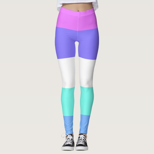 spectrasexual pride flag leggings (Front)