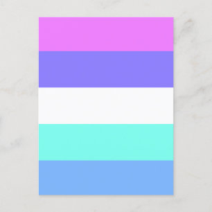spectrasexual pride flag postcard